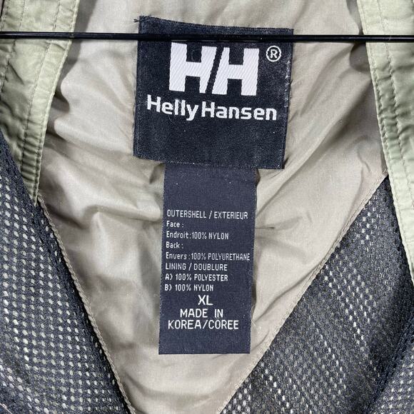 Helly Hansen Packable Wind Jacket Men's XL Green Full Zip Pockets Mesh Nylon - Picture 5 of 10